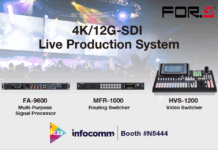 FOR-A Corporation представит на InfoComm (Лас-Вегас) систему производства прямых трансляций 12G-SDI 4K FOR-A Corporation представит на InfoComm (Лас-Вегас) систему производства прямых трансляций 12G-SDI 4K