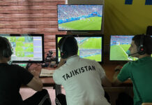 VAR в футболе Таджикистана Федерация футбола Таджикистана выбрала сертифицированного ФИФА видеоарбитра slomo.tv и приступила к внедрению технологии VAR tkt1957.com