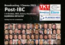 Программа Broadcasting / Cinema 2023. Post-IBC Международная Гибридная Выставка-Конференция Broadcasting / Cinema 2023. Post-IBC пройдёт 3-4 октября в городе Астана, Казахстан, на территории «Қазмедиа Орталығы»