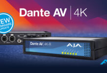 AJA Video Systems обновляет Dante AV 4K до версии 1.1