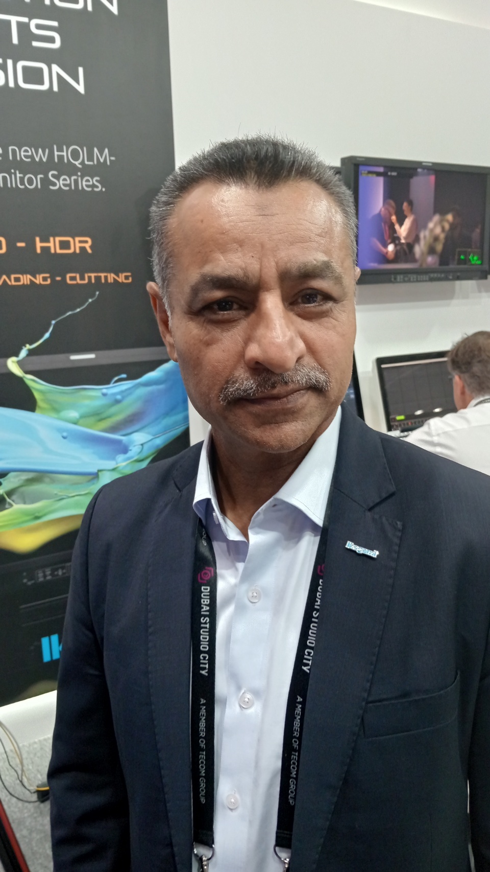 Эксклюзивное интервью с Абдулом Гани (Abdul Ghani), генеральным директором Ikegami Electronics на Ближнем Востоке, ОАЭ, на выставке Cabsat 2024.