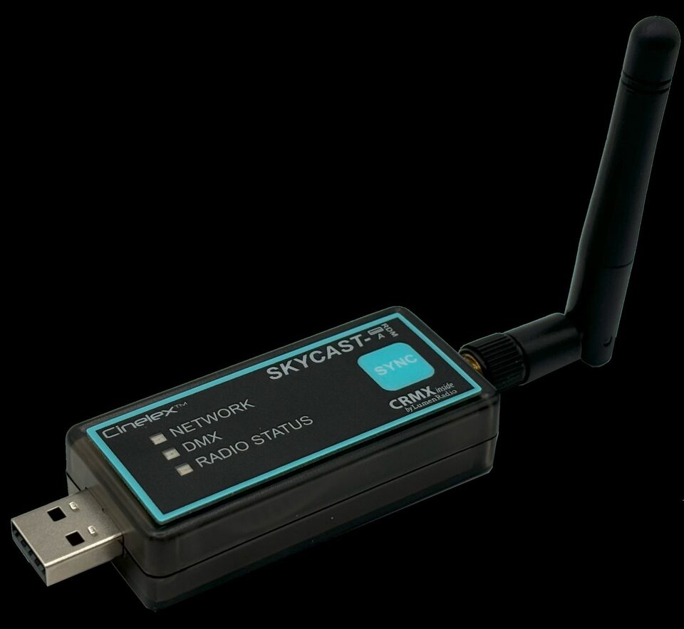 Cinelex: SKYCAST Wireless DMX для беспроводного DMX управления