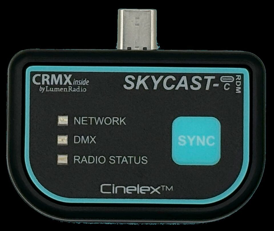 Cinelex: SKYCAST Wireless DMX для беспроводного DMX управления