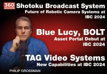 «360 seconds»: TAG, Shotoku и Blue Lucy в обзоре новинок IBC2024 «360 seconds»: TAG Video Systems, Shotoku Broadcast Systems и Blue Lucy в обзоре новинок IBC2024