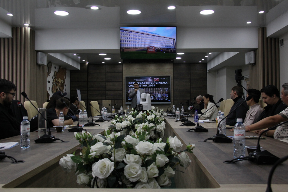 Ернар Баймолдаев, технический директор 31 канала, Казахстан, на V Международной конференции Broadcasting / Cinema Qazaqstan Post-IBC 2024, 8-9 ноября, Алматы, Казахстан