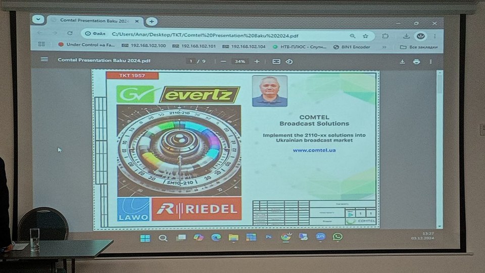 Оглобля Broadcasting Cinema Pro AV 2024 Azerbaijan