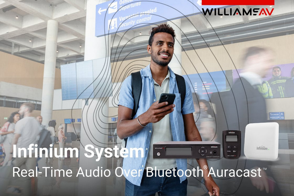 ISE 2025 Infinium Williams AV Bluetooth Auracast
