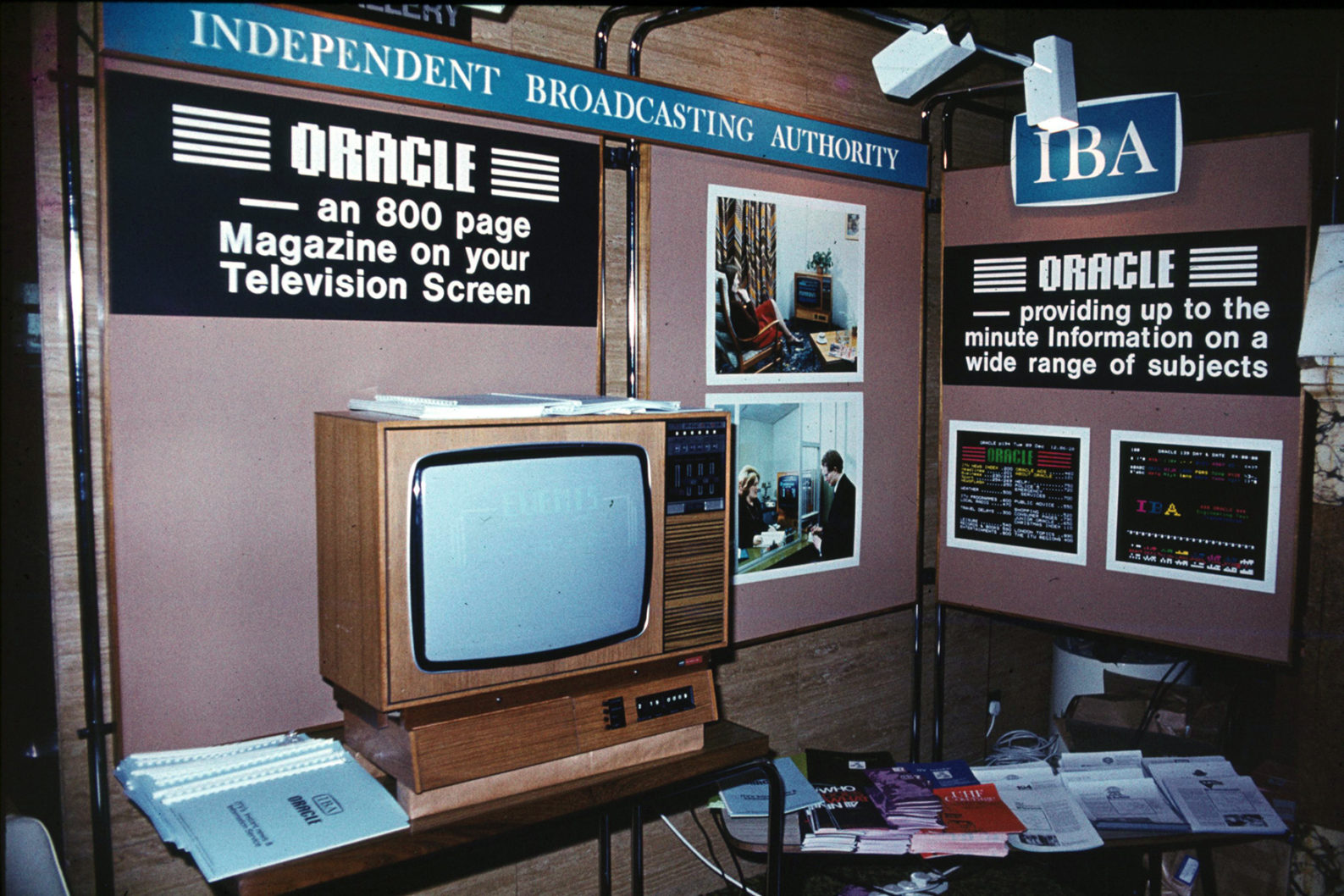 Demonstration of Teletext system in 1976