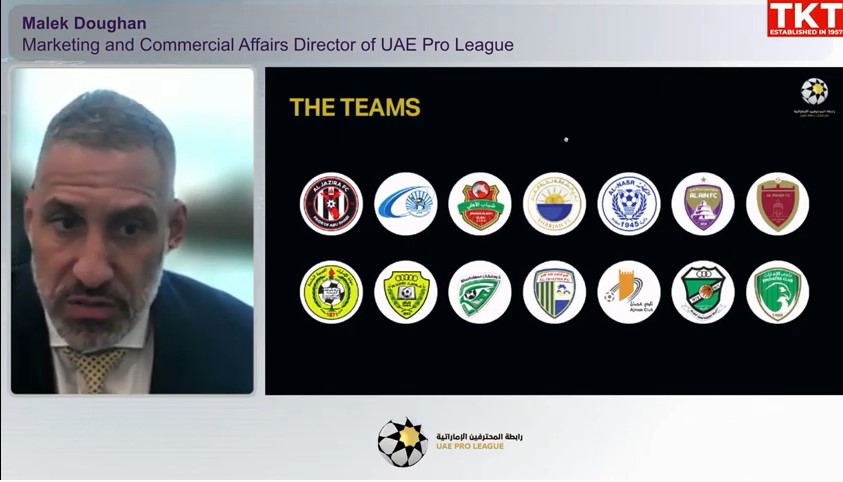 Malek Doughan, Marketing and commercial affairs director of UAE Pro League