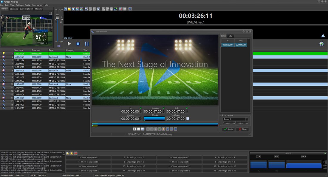 Plamen Chardakliev, PlayBox Neo: Presentation of PlayBox Neo equipment