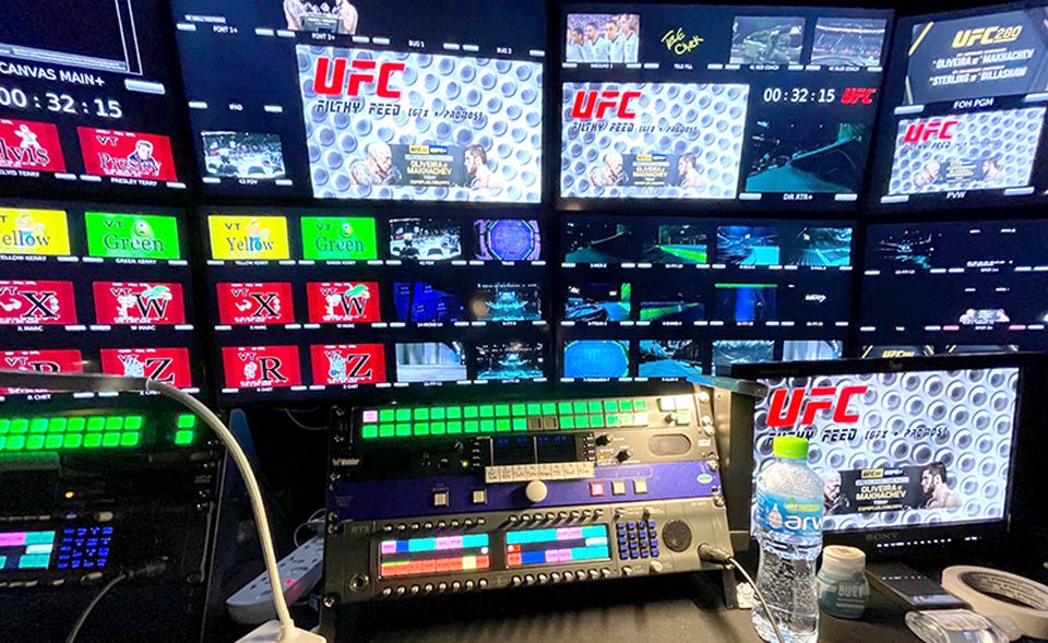 Ufc Remote Production RTS broadcast equipment deployed for UFC