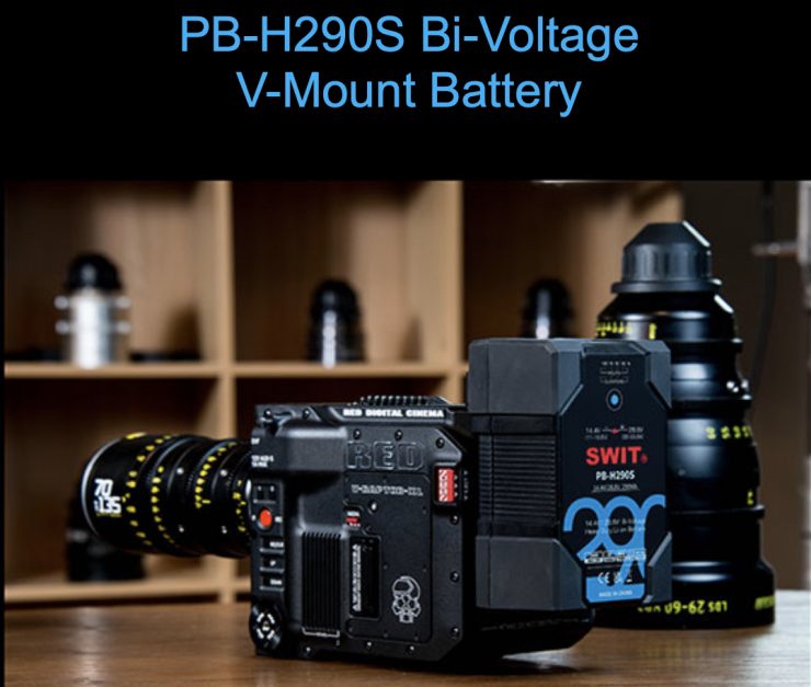SWIT's new RED V-RAPTOR Battery Solution
