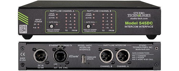 Studio Technologies Announces Enhanced Intercom Interfaces tkt1957.com