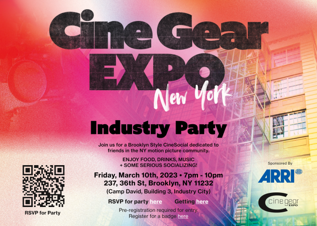Cine Gear Expo NY Industry Party tkt1957.com