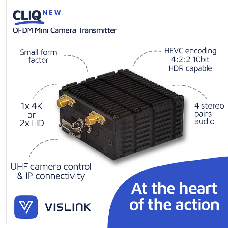 Vislink’s Cliq OFDM Mobile Transmitter Delivers Big Performance in an Ultracompact Package tkt1957.com