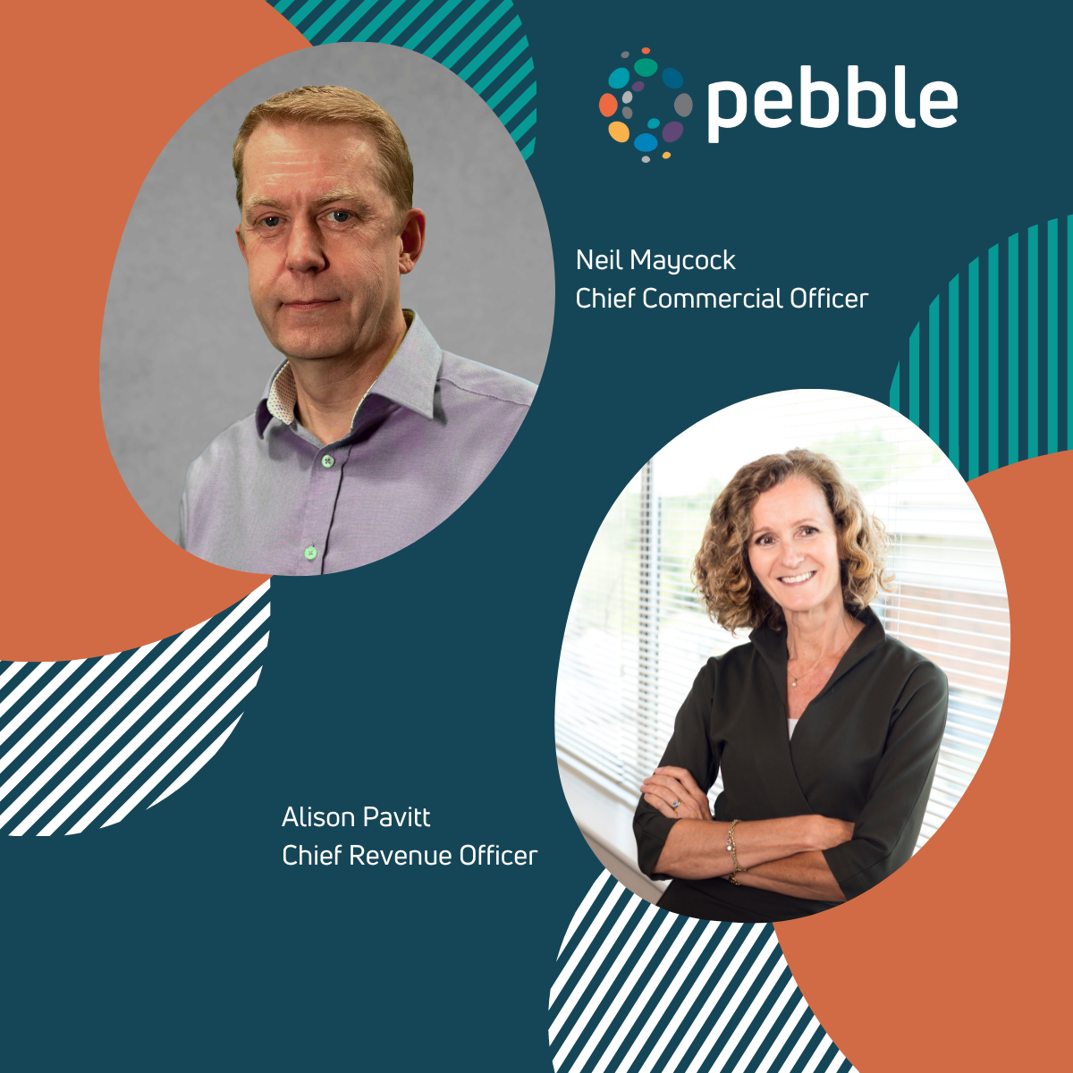 Neil Maycock joins Pebble as Chief Commercial Officer and Alison Pavitt has been promoted to Chief Revenue Officer following a successful two years as Director of Sales and Marketing at the company tkt1957.com