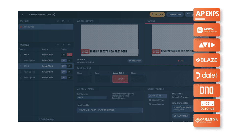Vizrt добавляет поддержку MOS в свою облачную платформу HTML5 Viz Flowics tkt1957.com