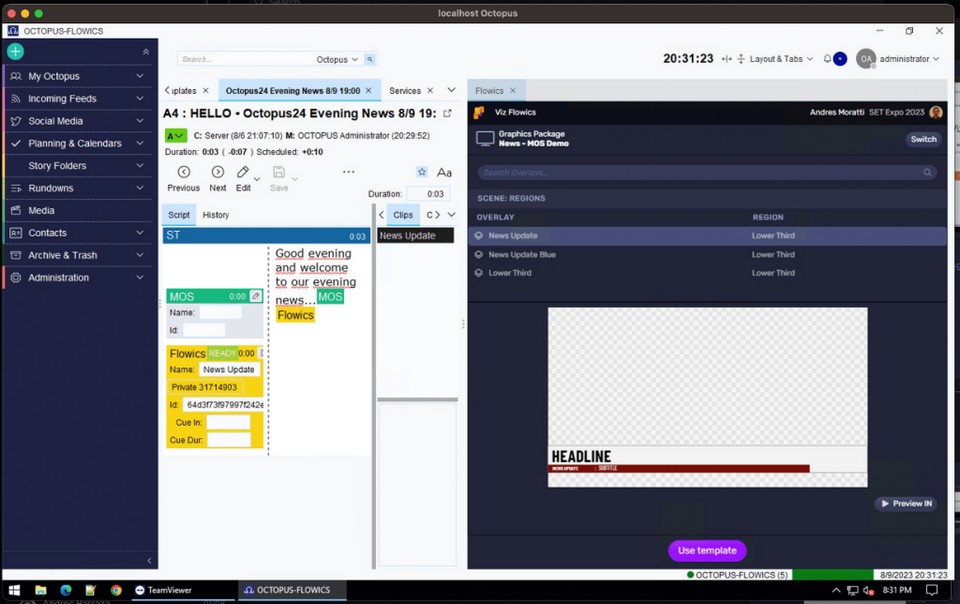 Vizrt announces a historic first – the addition of MOS Support to its cloud-native HTML5 platform, Viz Flowics tkt1957.com