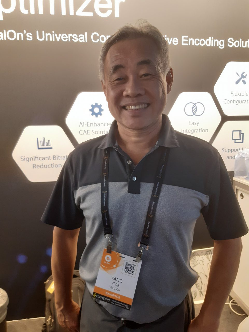 Interview with Yang Cai, President & CEO in VisualOn, Inc. at IBC 2023 tkt1957.com