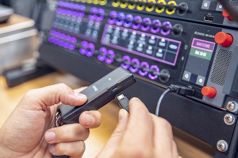 Riedel Managed Technology Staff Maintains Safe Social Distancing With New DisTag Distance Monitors