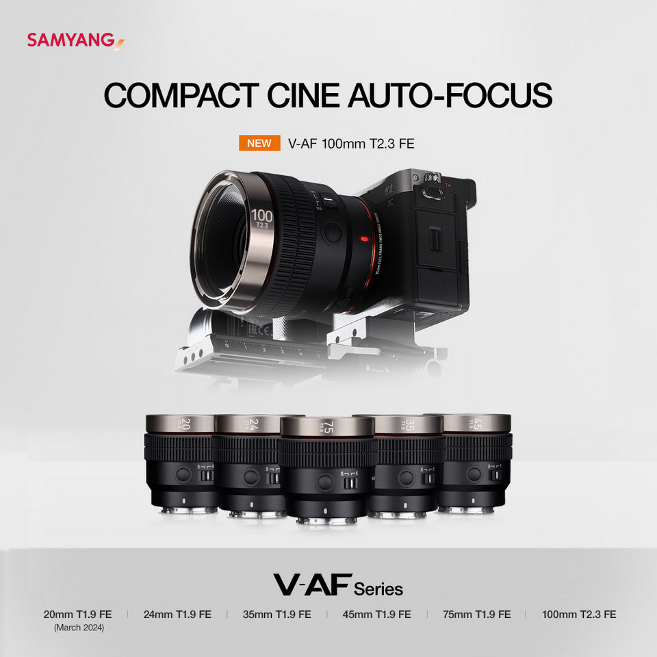 Samyang releases V-AF 100mm T2.3 FE
