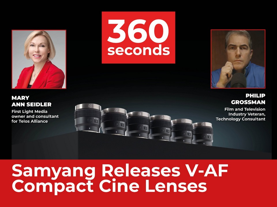 Samyang Compact Cine Lenses in 360 Seconds. Broadcast News & Commentary