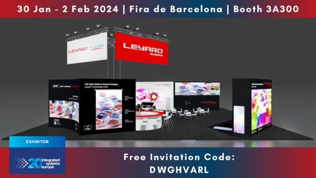 Leyard Europe presents the future of display technology at ISE 2024 tkt1957.com