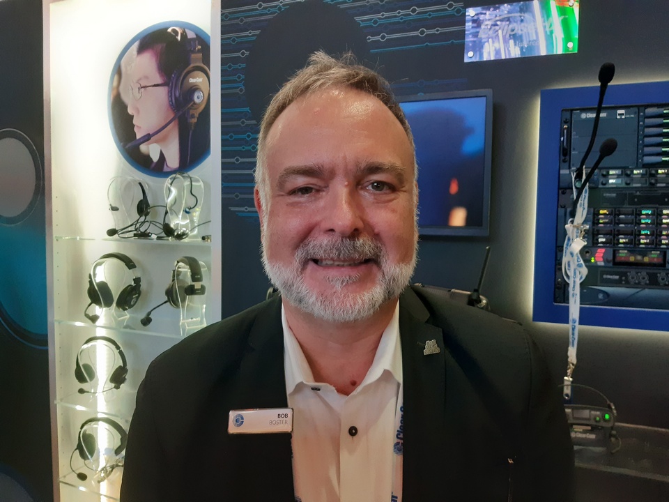 Interview with Bob Boster, President, Clear-Com, at ISE 2024 tkt1957.com