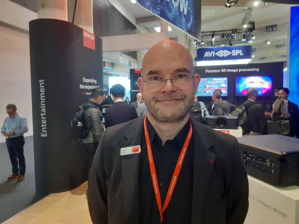 Interview with Lieven Bertels, Segment Marketing Lead - Immersive Experience, Barco at ISE 2024 tkt1957.com