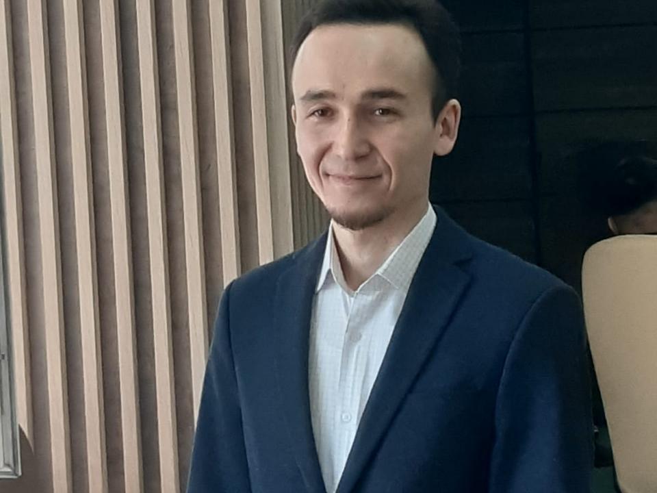 Farhad Sarsekov at the BROADCASTING / CINEMA / PRO AV 2024 KAZAKHSTAN conference, March 2024, Almaty, Kazakhstan