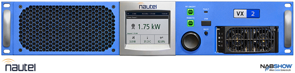 Nautel's VX FM Transmitter Series Approaches 1,000 Units Sold; Set to Integrate New Audio Features Nautel's VX FM Transmitter Series Approaches 1,000 Units Sold; Set to Integrate New Audio Features