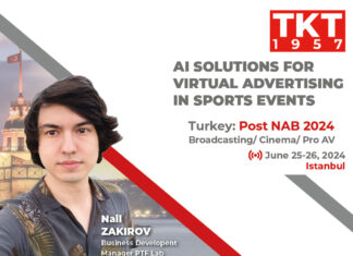 AI Solutions for Virtual Advertising in Sports Events" will be the topic of presentation by Nail Zakirov, Business Development Manager at PTF Lab