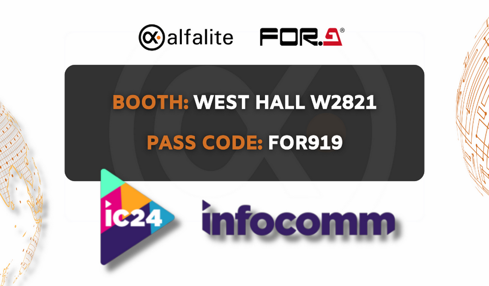 Alfalite, the European LED display manufacturer, returns for the second consecutive year to InfoComm with its LED displays for the rental, fixed installation and virtual production markets on the booth of its partner FOR-A