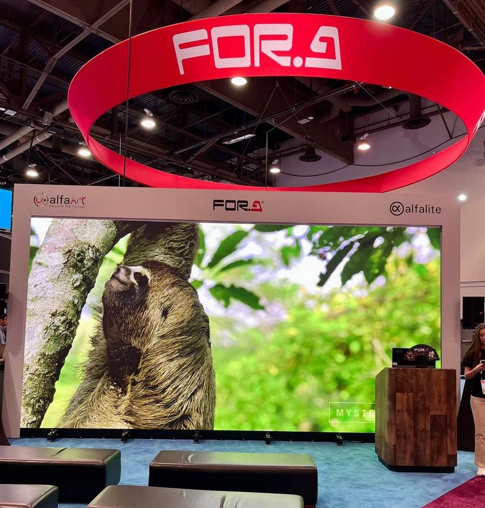 Alfalite, the European LED display manufacturer, returns for the second consecutive year to InfoComm with its LED displays for the rental, fixed installation and virtual production markets on the booth of its partner FOR-A