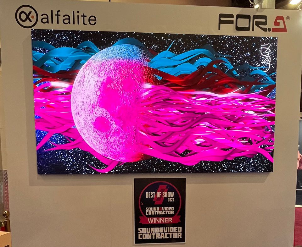 Alfalite, the European LED display manufacturer, returns for the second consecutive year to InfoComm with its LED displays for the rental, fixed installation and virtual production markets on the booth of its partner FOR-A