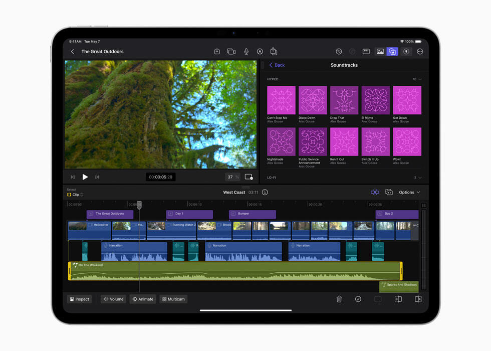 Multicam Editing and External Project Support in Final Cut Pro for iPad 2
