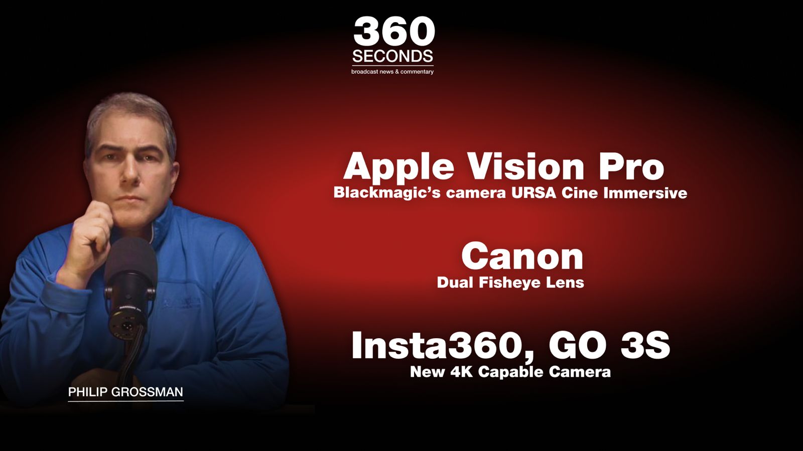 Canon, Insta360, Blackmagic in «360 Seconds»