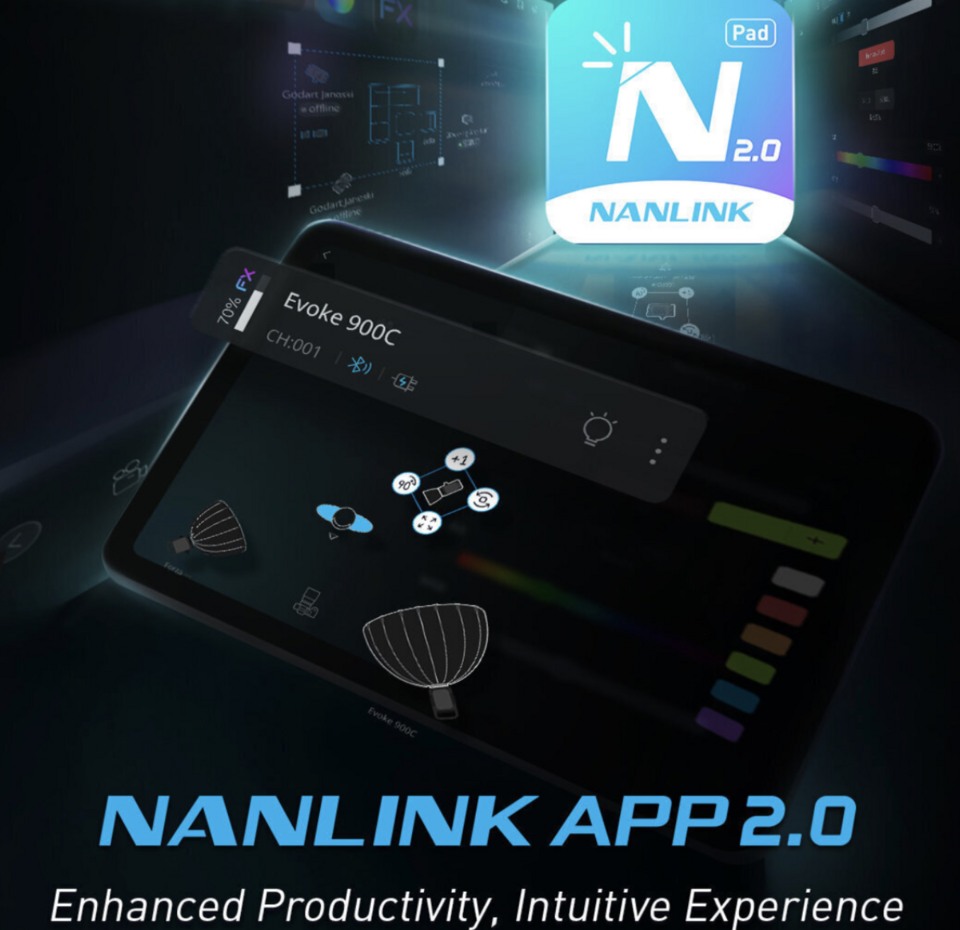 NANLITE: NANLINK APP 2.0 Compatibility with iPads and Android Tablets