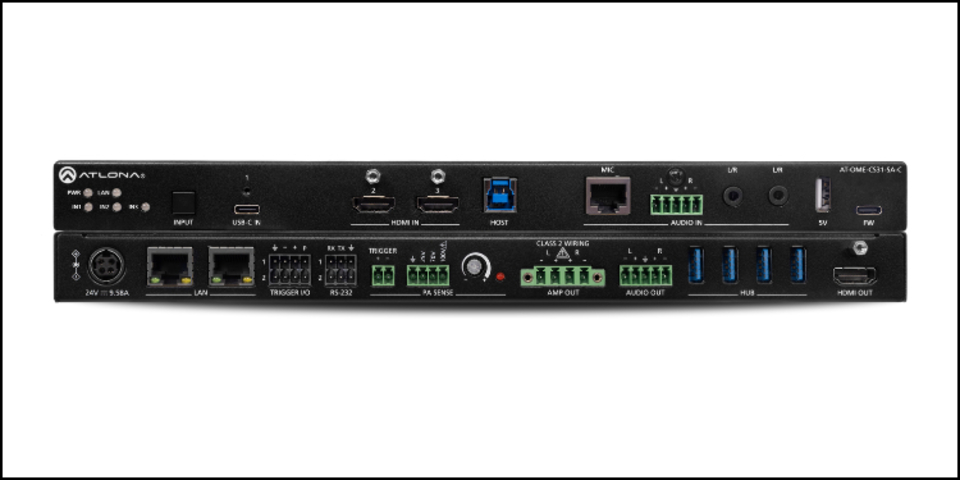 Atlona, AT-OME-CS31-SA-C: New USB-C and HDMI Switcher