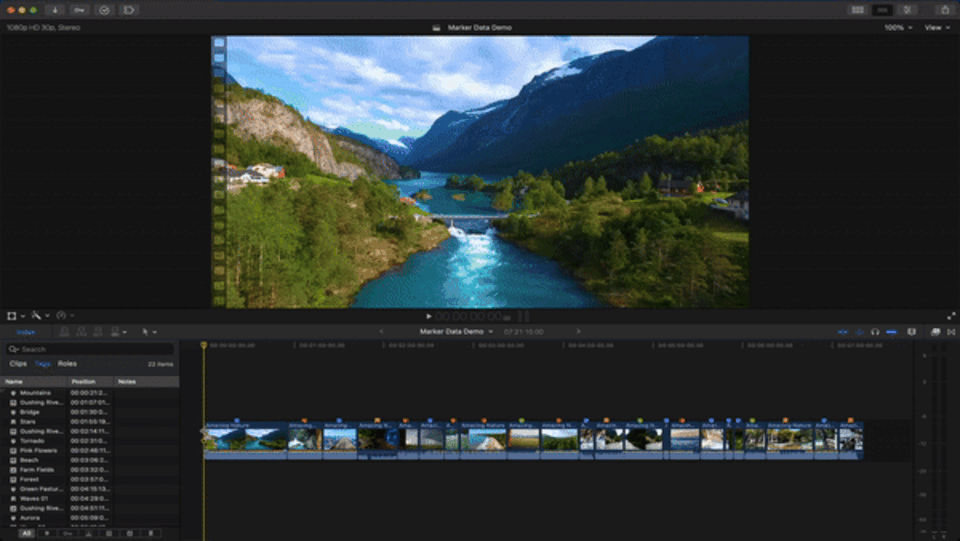 Final Cut Pro: Cloud Synchronization and Database Integration with Marker Data