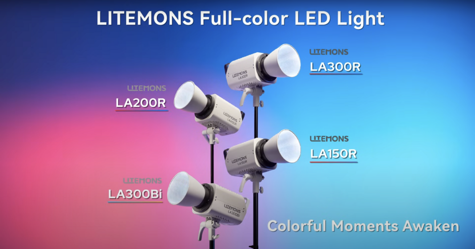 LITEMONS: New Full-Color LED Lights LA150R, LA200R, LA300R, and LA300Bi