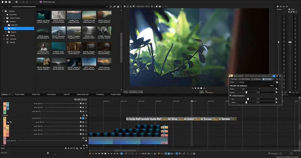 Vegas Pro 22: AI Text-Based Editing and Auto Reframe