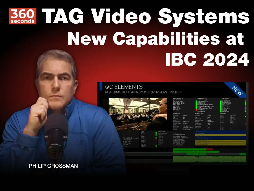 TAG Video Systems is set to introduce several new capabilities at IBC2024