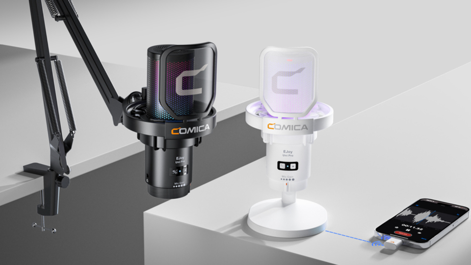 COMICA: New EJoy Uni Pro RGB Studio Microphone Line