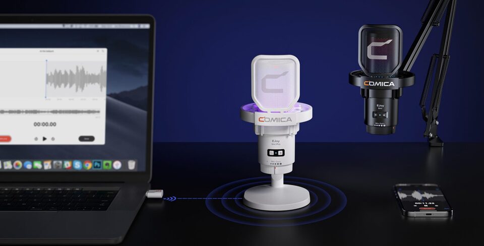 COMICA: New EJoy Uni Pro RGB Studio Microphone Line