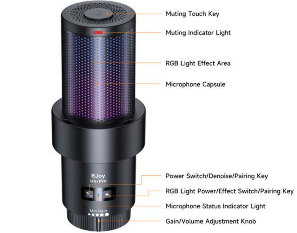 COMICA: New EJoy Uni Pro RGB Studio Microphone Line