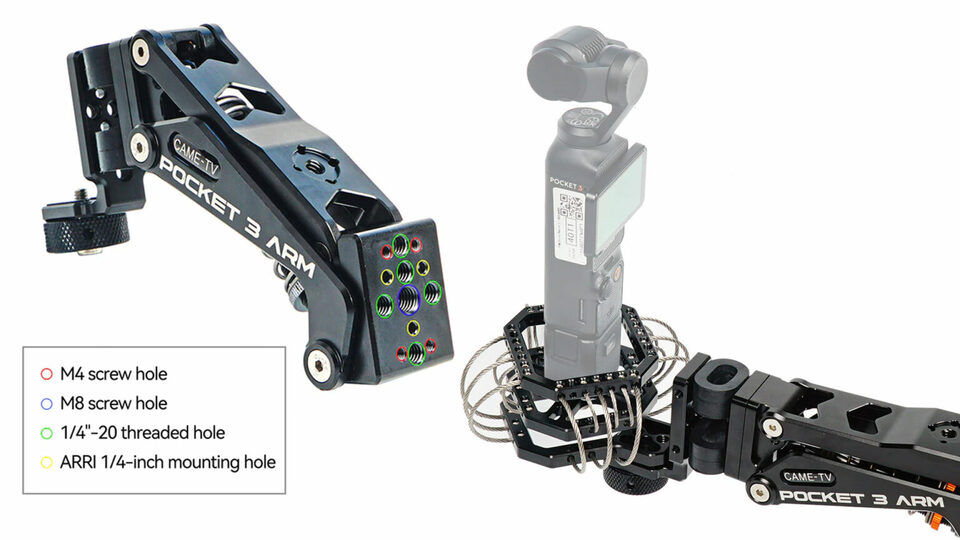 CAME-TV Shock Absorber Arm Deluxe Edition: New Isolation Cradle for DJI Osmo Pocket 3 CAME-TV Shock Absorber Arm Deluxe Edition: New Isolation Cradle for DJI Osmo Pocket 3