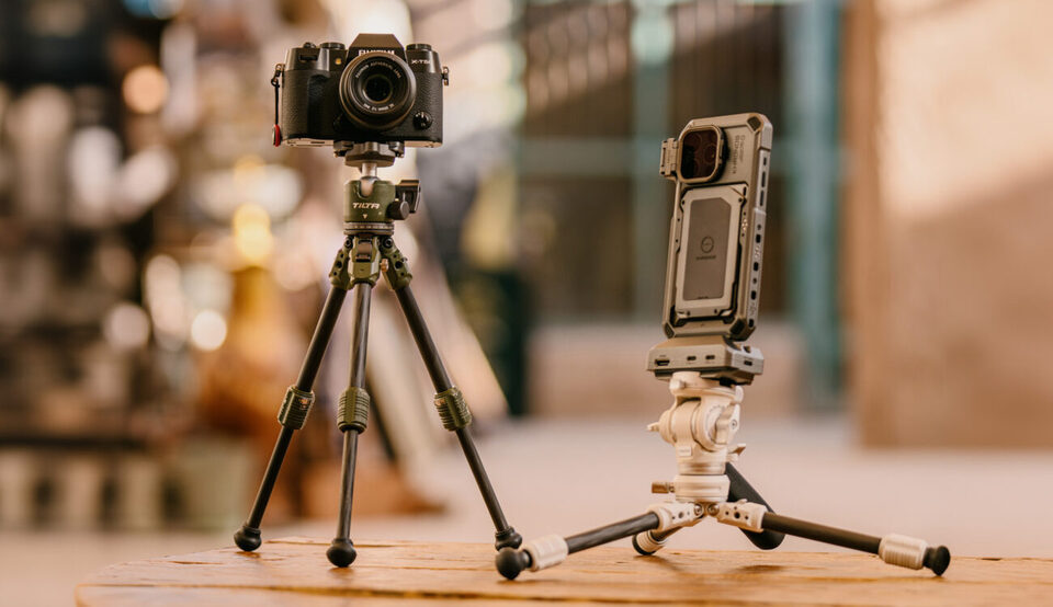 Tilta: BT03 and BT03E Tabletop Tripods with Carbon Fiber Legs