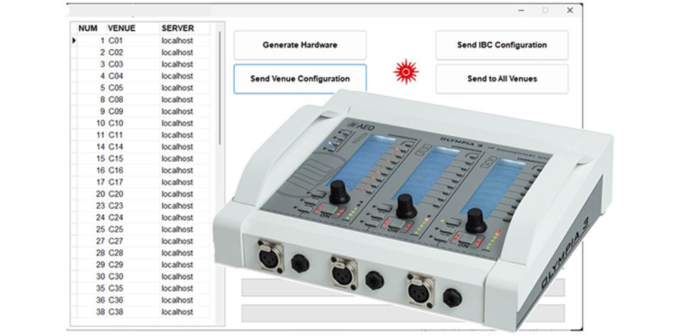 AEQ: Olympia 3 Commentary System for Large-Scale Events at IBC 2024