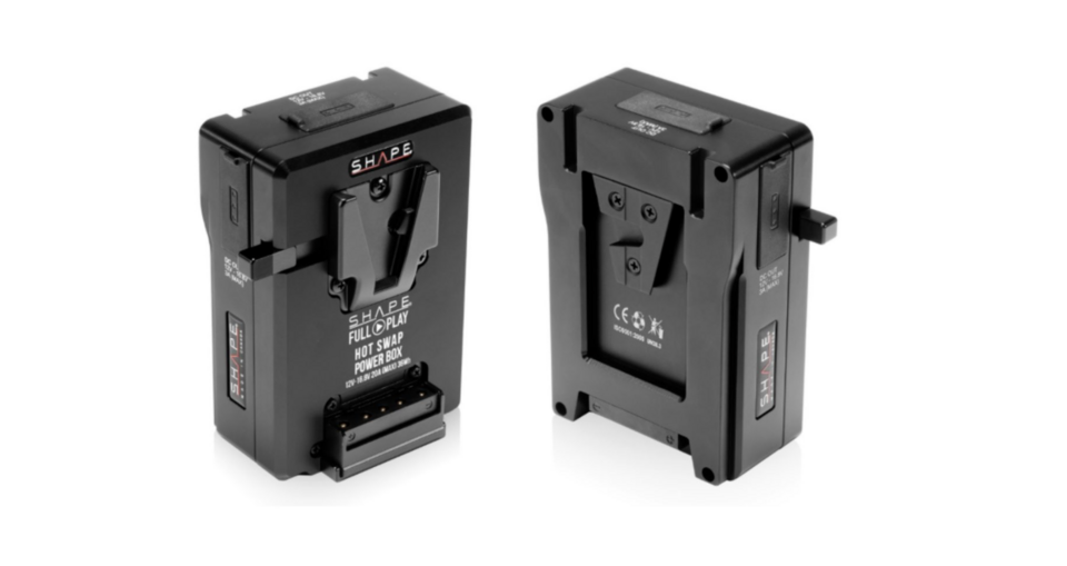 SHAPE Hot Swap Battery: V-Mount, 14.4V, 36Wh, Multiple Ports